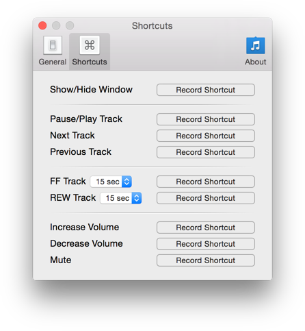 iTunes Keyboard Shortcuts