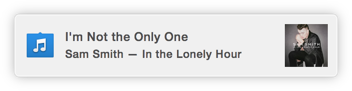 Spotify OS X notification